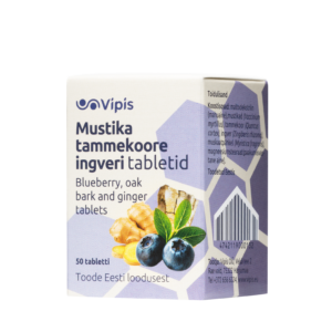 Mustika, tammekoore, ingveri tabletid